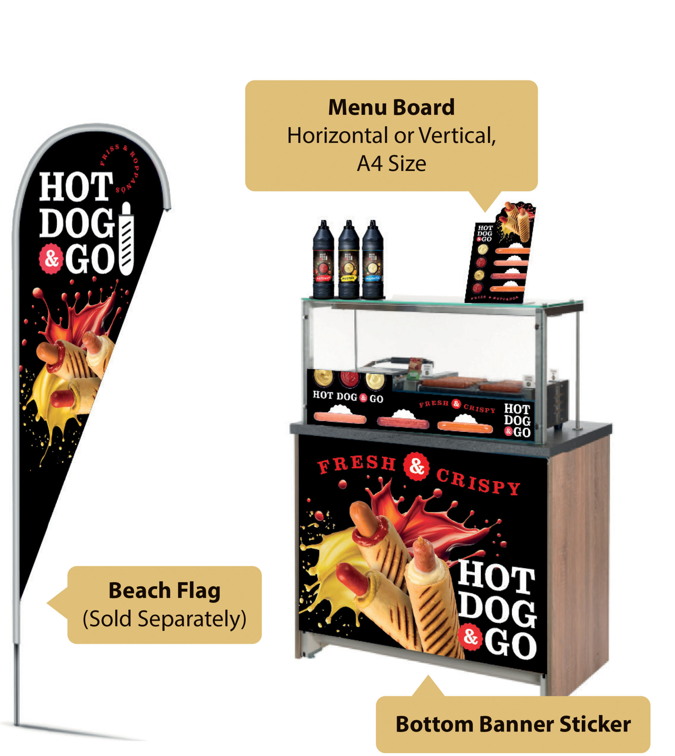 board and flag